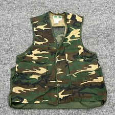 Vintage Game Winner Vest Mens Small Camouflage Hunting Shooting Game Camp