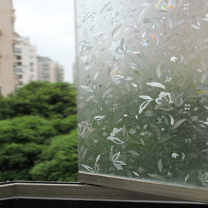 Waterproof PVC Frosted Window Sticker Glass Film Privacy Home Bedroom Bathroom