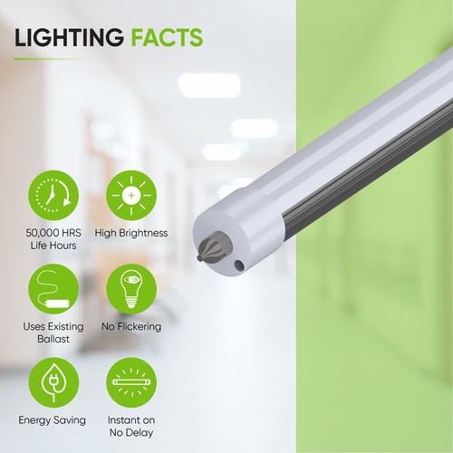 42 in T6 Single Pin FA8 LED Type A Plug & Play Replacement for 25W F42T6 - Picture 6 of 10