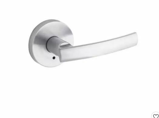 Kwikset Sydney Privacy Door Lock Set in Satin Chrome Finish 155SYLRDT-image