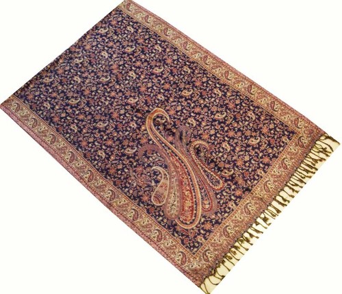 Womens Lady Winter Warm Paisley Neck Warm Silk Shawl Scarf Wrap Stole Pashmina - Picture 4 of 6