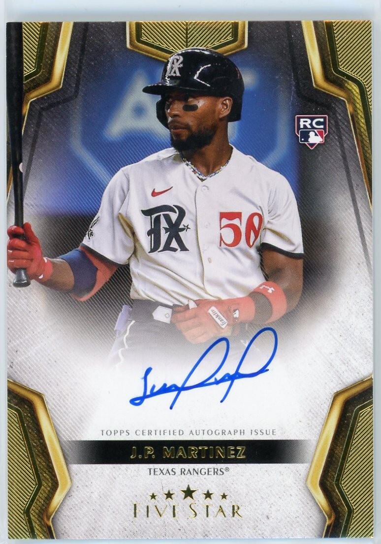 スポーツ選手 TOPPS FIVE STAR 2024 Topps Five Star Rookie J.P. MARTINEZ Auto No. FSA-JMA