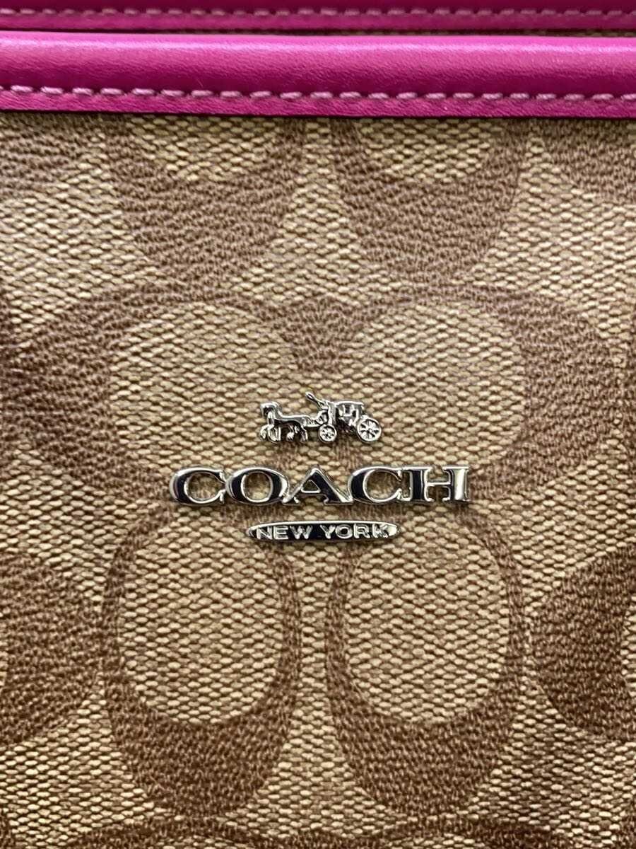 COACH Tote Bag Signature PVC BEG Allover thumbnail 5