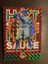 2021 Panini Mosaic Baseball Mookie Betts Hot Sauce Prizm HS4 Los Angeles Dodgers