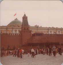 Tomb of Vladimir Lenin red square Kremlin USSR VINTAGE COLOR PHOTO ORIGINAL