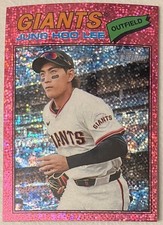 2026 Topps Heritage Pink Parallel Sparkle Chrome Jung Hoo Lee SF Giants