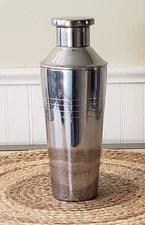 Vintage Crate & Barrel Art Deco Martini Cocktail Shaker