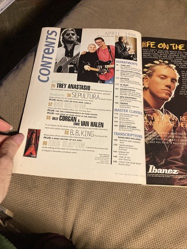 5 Guitar World & One Magazine 1996 - 98 Eddie Van Halen Covers Billy Corgan Korn - Bild 4 von 20