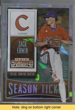 2015 Panini Contenders Season Ticket Cracked Ice 3/23 Zack Erwin #35 READ 0c6