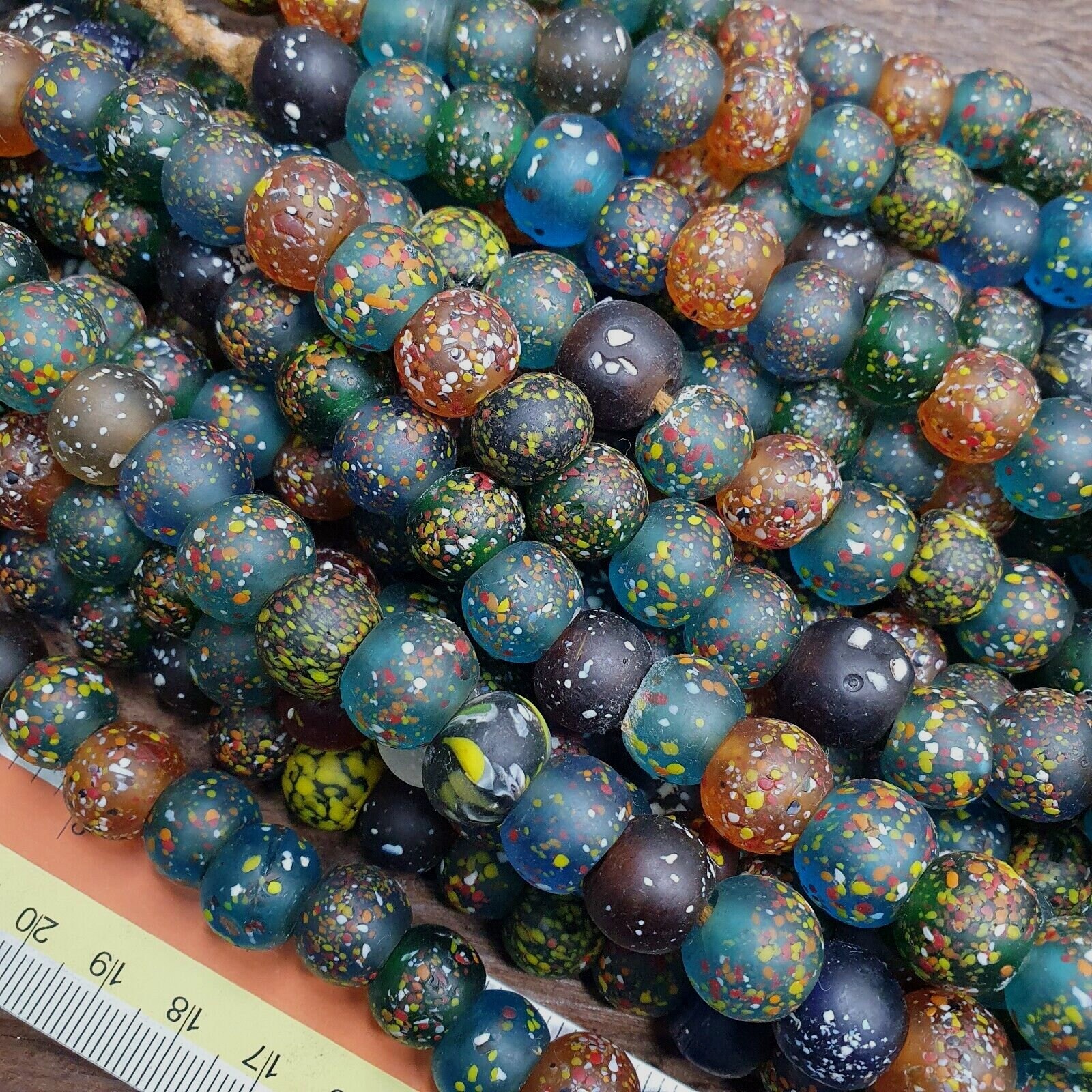 Collier Designer MIGUEL ASES Occasion - Perles, Verre, Fermoir GF, Très Bon État