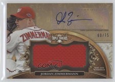 2013 Triple Threads Unity Jumbo Relics Sepia 60/75 Jordan Zimmermann Auto 0b2