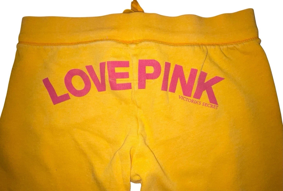 Sudaderas de colección Y2K Victoria’s Secret ROSA amarillo naranja logotipo trasero para mujer hechizo mediano Foto 4 de 4