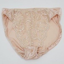 Vintage Panties Hanes Body Creations Liquid Satin Nude Tan Sz 8 Second Skin Wet
