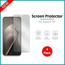 4-Pack LCD Ultra Clear HD Screen Phone Shield Protector for Android Xiaomi 15T