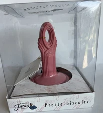 ROSE PINK Fiestaware Cookie Press Fiesta TEAPOT  Design NIB Genuine accessories