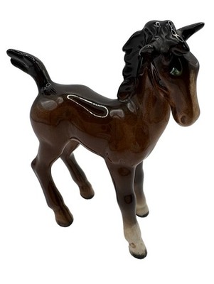 Beswick Royal Doulton Comical Foal 728, Rich Brown Glaze, Approx 5 Inches High