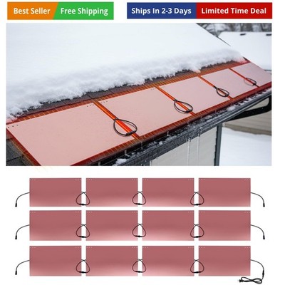 24FT Roof Snow Melting System, Roof Heaters to Prevent Ice Dams, Roof Ice Mel...