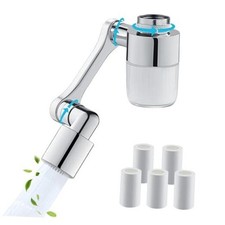 1080 Swivel Robotic arm Faucet Water Filter, Splash-Proof Sink Faucet Extender