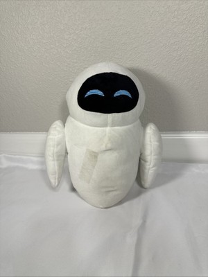 Disney Parks Wall-E Eve Eva Squinting Eyes Plush Robot White Stuffed Pixar 12 