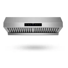 30 In. 900CFM Ducted under Cabinet Range Hood in Silver with Digital Control and