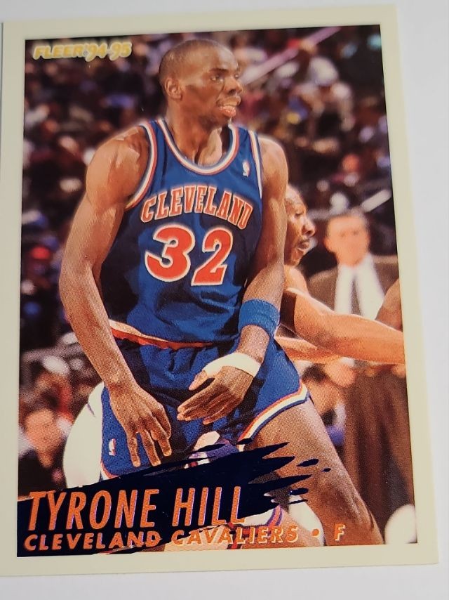 1994 Fleer 95 Fleer Tyrone Hill Cleveland Cavaliers #40