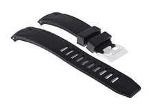 22MM RUBBER WATCH BAND STRAP FOR 45.5MM OMEGA SEAMASTER PLANET OCEAN XL BLACK