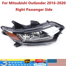 Fits 2016-2020 Mitsubishi Outlander Halogen Headlight Passenger Right RH Side