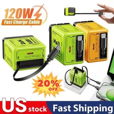 2 In 1 GaN Charger Scalable 120W Max Fast Charger Module With Type C  USB Ports