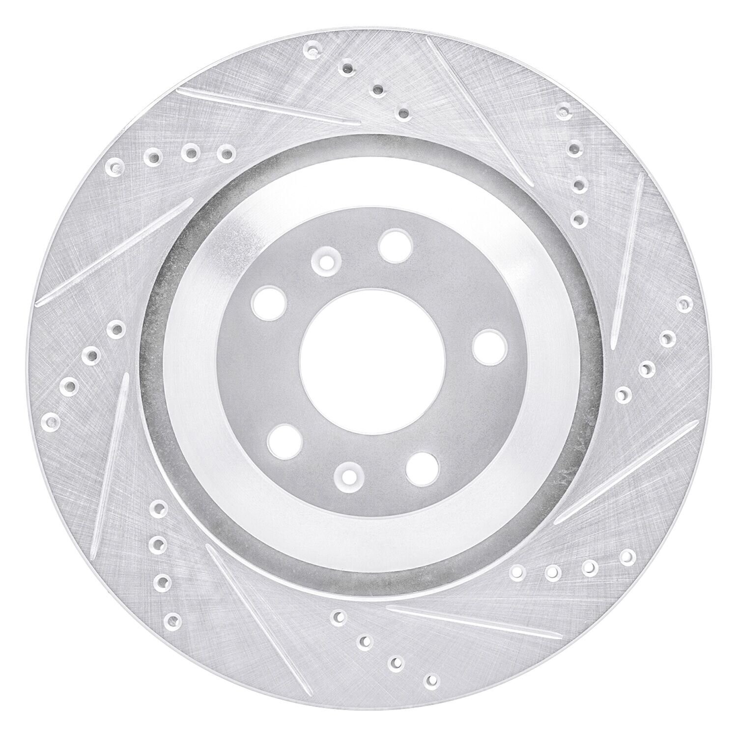 For Bentley Continental 04-18 Brake Rotor eLINE Drilled & Slotted 1-Piece Rear