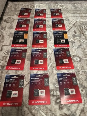 SanDisk 64GB MicroSDXC Memory Card Compatible with Nintendo (Lot Of 15)