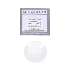 Durable Double Domed Mineral Watch Crystal 30mm-38mm Diameter Concave Glass