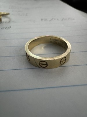 カルティエ　ラブリング　サイズ51 Cartier Love Single Diamond Rose Gold Love Ring Size 51 | eBay