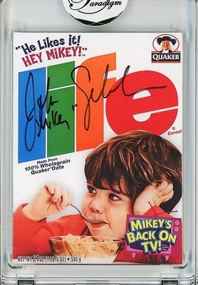 -LIFE- MIKEY Signed/Autograph/Auto Certified Cereal TV Commercial Trading Card