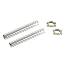 Tail Pipe Exhaust Tips Chrome Clamp On For Beetle Pair Dunebuggy Vw