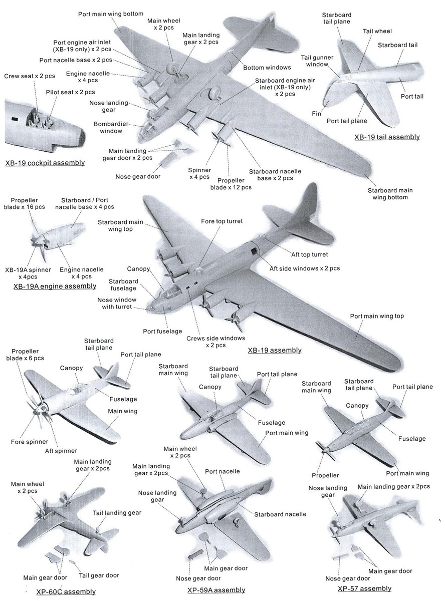 航空機・ヘリコプター ANiGRAND 1/144 Boeing XB-55 1/144 scale