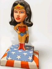 Wonder Woman Bobblehead Collectible Figure DC Universe Red Blue Gold Costume