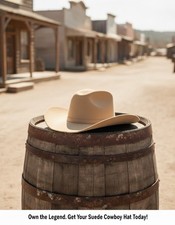 Tan Suede Cowboy Hat