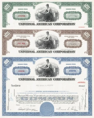 3 x Universal American Corporation, USA, Versicherungskonzern - Bild 1 von 4
