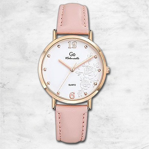 Orologio Da Donna Esprit Elia ES107002004 - Quarzo, Cassa In Acciaio Oro Rosa, Cinturino In Pelle Nera, Quadrante Madreperla Con Strass - 2