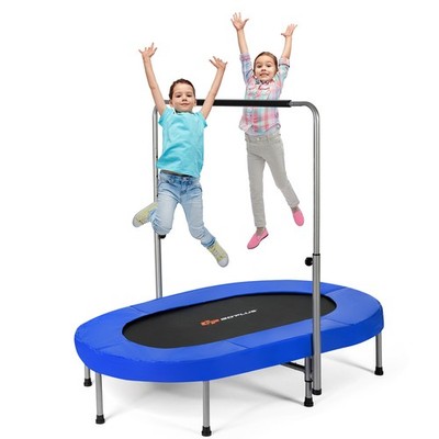 Foldable Trampoline Double Mini Kids Fitness Rebounder w