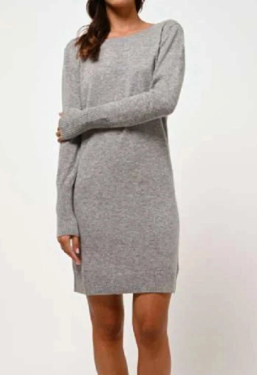 Robe En Cachemire 100% Terry Lane - Taille XL, Grise, Mi-longue, Neuf Avec étiquettes
