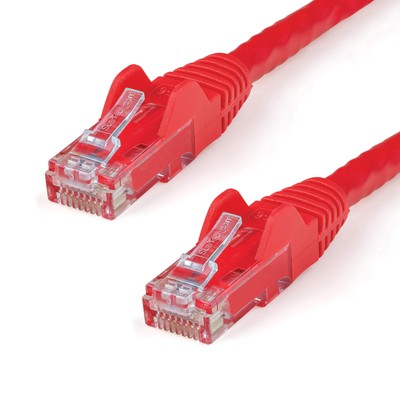 StarTech.com 5m CAT6 Ethernet Cable - Red CAT 6 Gigabit Ethernet Wire -650MHz 10