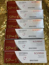 6-Pack YAYASHI SP-6 Super Probiotic Toothpaste Whitening, Halitosis Prevention