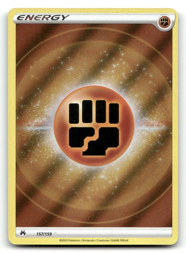 Fighting Energy (Texture Full Art) Holo SWSH: Crown Zenith 157/159 NM Pokemon