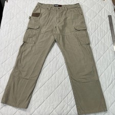 Wrangler Riggs Ranger Workwear Carpenter Pants 38x32 Ripstop Cargo Double Knee