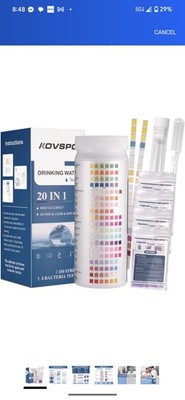 20 in 1 Drinking Water Test Kit 150 Strips Home Tap and Well Water Test Kit Easy