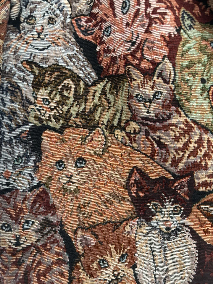 Blazer tapiz vintage nuevo identidad gato talla XXL gatito gatito caprichoso plus Foto 2 de 4