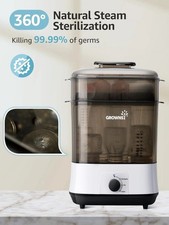 GROWNSY Bottle Sterilizer and Dryer, Electric Steam Baby Bottle Sterilizer, Sani