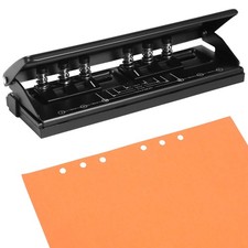 6-Hole Paper Puncher Black, Accommodates A4, A5, A6, A7, A8, B5, M5 Refills, ...
