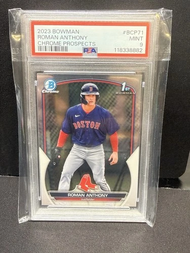 2023 Bowman Chrome Prospects Roman Anthony #BCP71 PSA 9 Boston Red Sox MINT